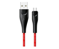USAMS Kabel pleciony U41 microUSB 2m 2A czerwony Fast Charge - 1569037 - zdjęcie 1